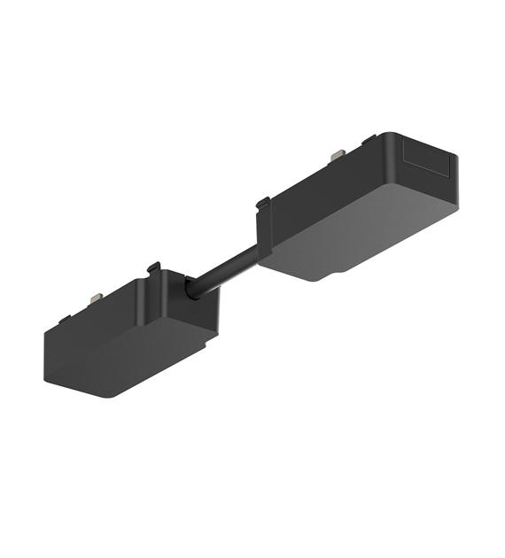 Slim Magnetic Track Czarny Łącznik podwójny z kablem krótkim