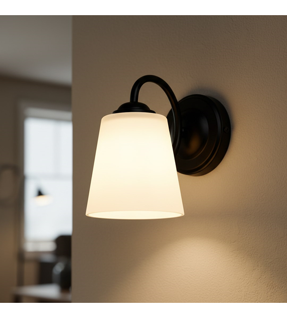 Kinkiet Pafos Black 1xE27