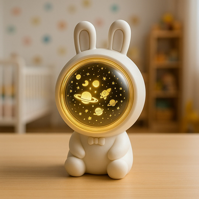 Lampka dziecięca projektor KOSMONAUTA