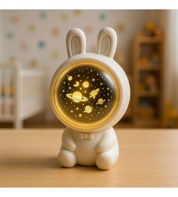 Lampka dziecięca projektor KOSMONAUTA