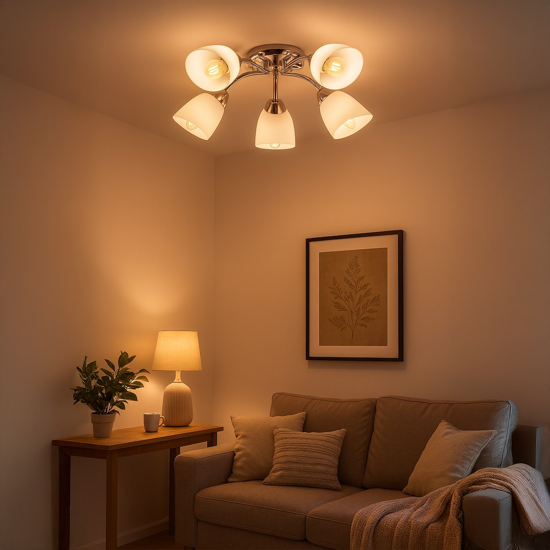 Lampa sufitowa PORTOS 5xE14 Milagro — widok produktu