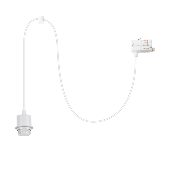 Zawiesie Hang Track Biały 1xE27 3-obwodowy