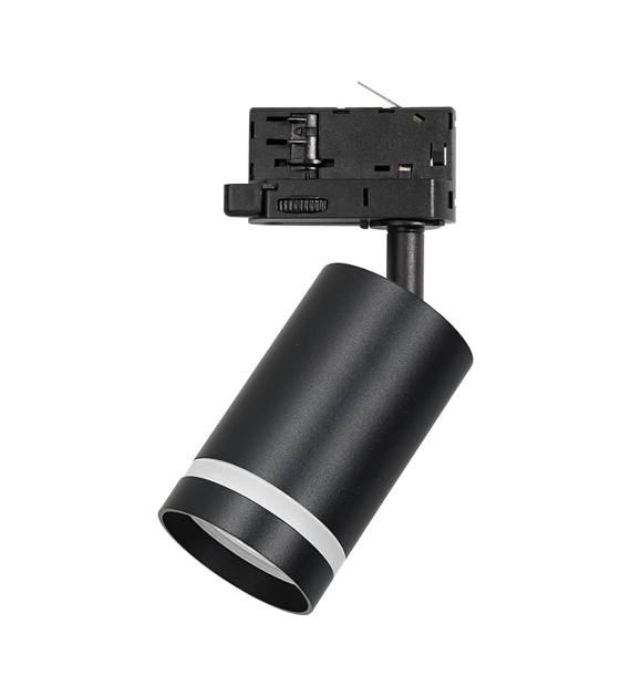 Oprawa Pipe Ring Track Czarny 1xGU10 - 3-obwodowy