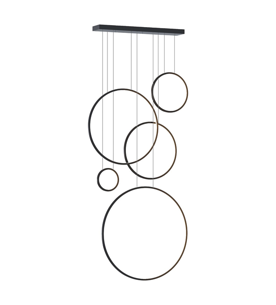 Lampa wisząca Saturno Black 100W LED mezzanine