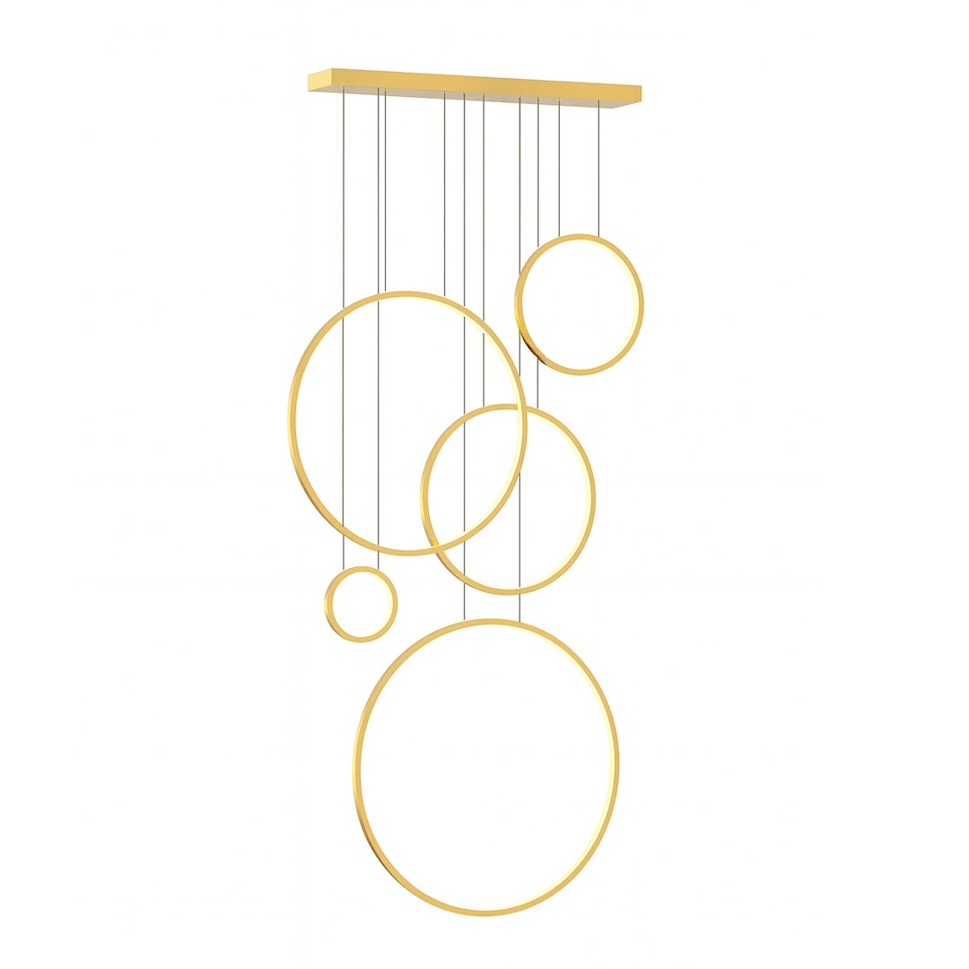 Lampa wisząca Saturno Gold 100W LED mezzanine Milagro