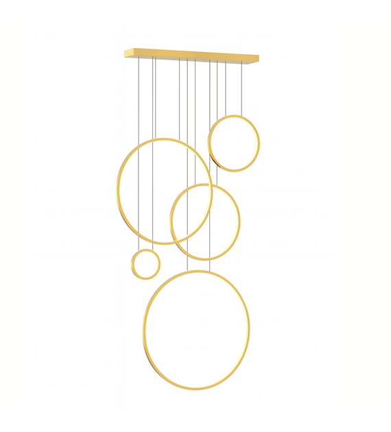 Lampa wisząca Saturno Gold 100W LED mezzanine