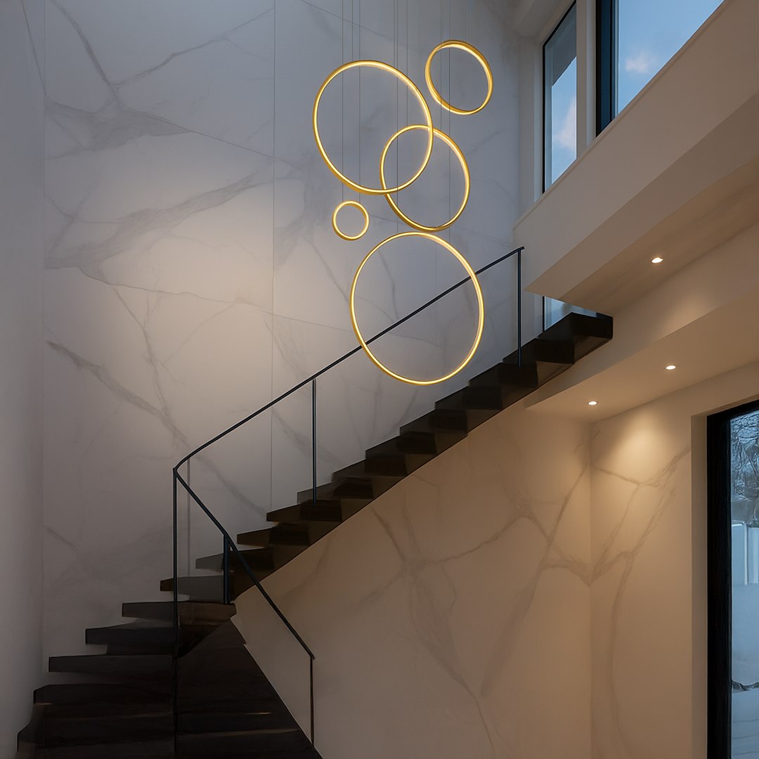 Lampa wisząca Saturno Gold 100W LED mezzanine Milagro — widok produktu