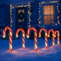 Candy cane set 5pcs 10W
