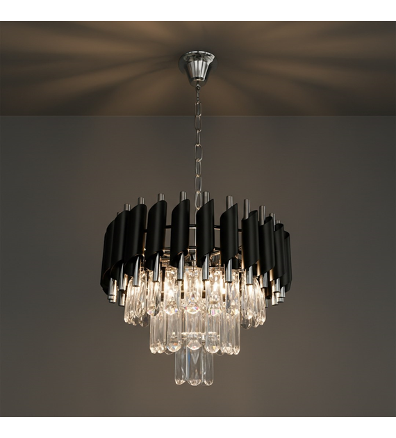 Żyrandol CRISTAL Chrome 5xE14