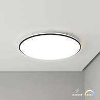 Plafon Hugo 12-18-24W 3CCT IP54 Czarny