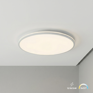 Plafon Hugo 16-24-32W 3CCT IP54 Biały