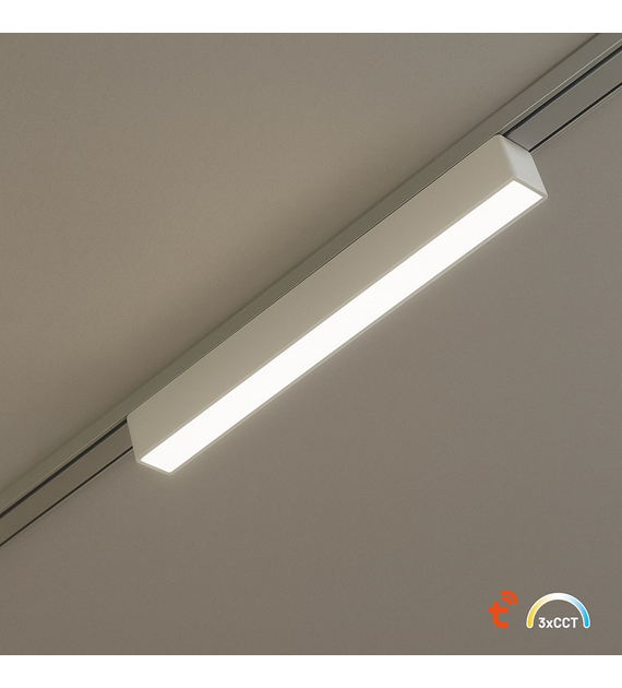 Slim Magnetic Track Biały 23cm 10W LED Tuya CCT 48V