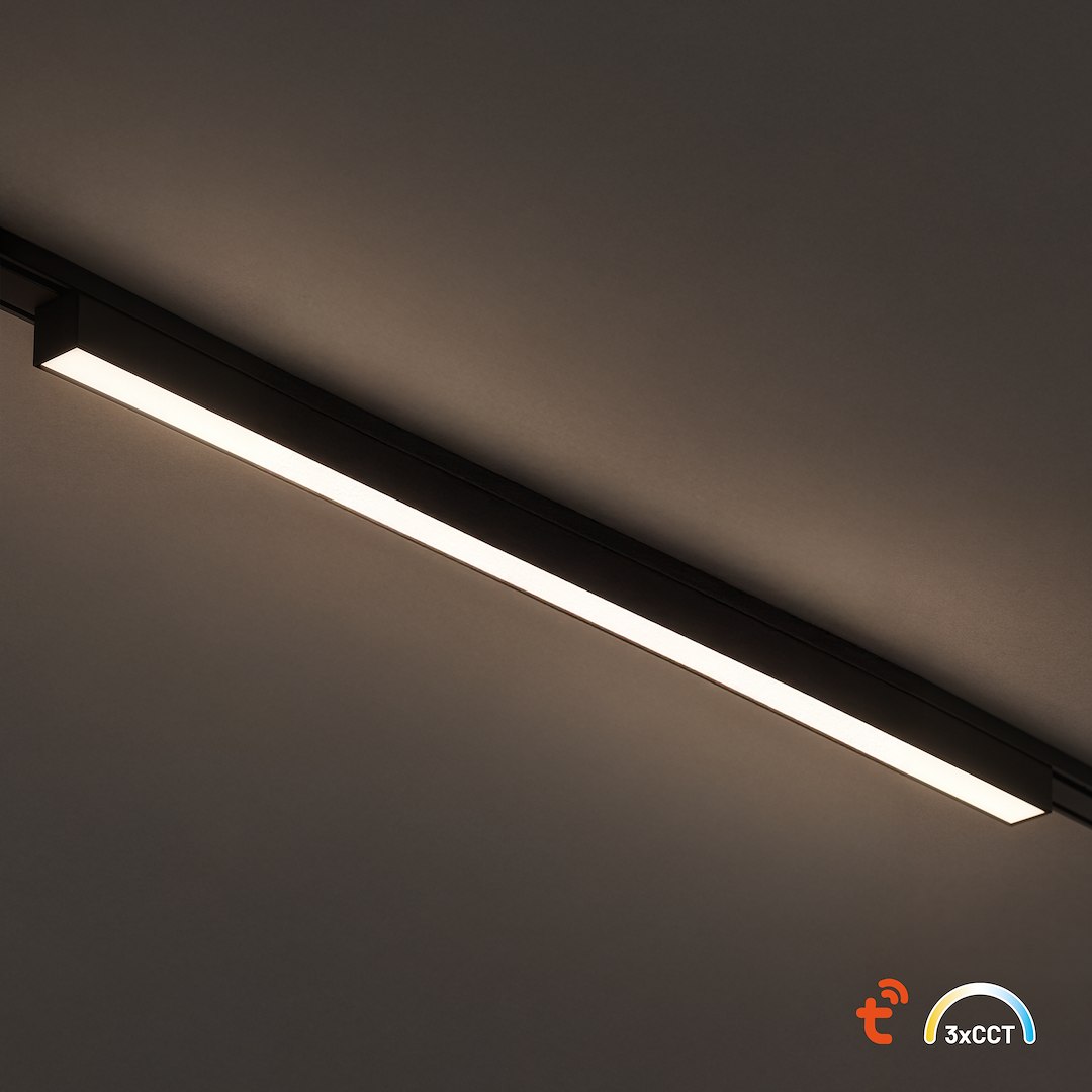 Slim Magnetic Track Czarny 61cm 20W LED Tuya CCT 48V Milagro