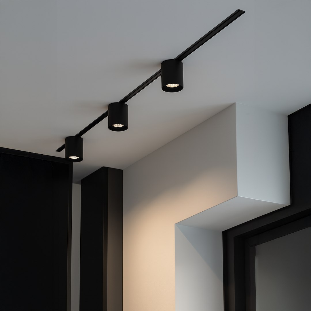 Slim Magnetic Track Czarny tube 6W LED Tuya CCT 48V Milagro — widok produktu