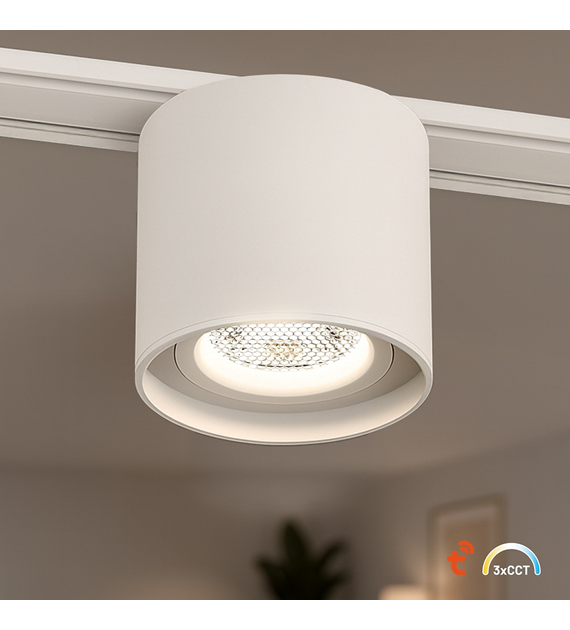 Slim Magnetic Track Biały tube 6W LED Tuya CCT 48V