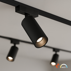 Slim Magnetic Track Czarny spot 9W LED Tuya CCT 48V