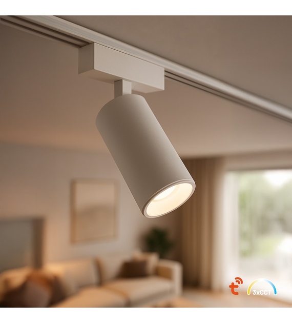 Slim Magnetic Track Biały spot 9W LED Tuya CCT 48V