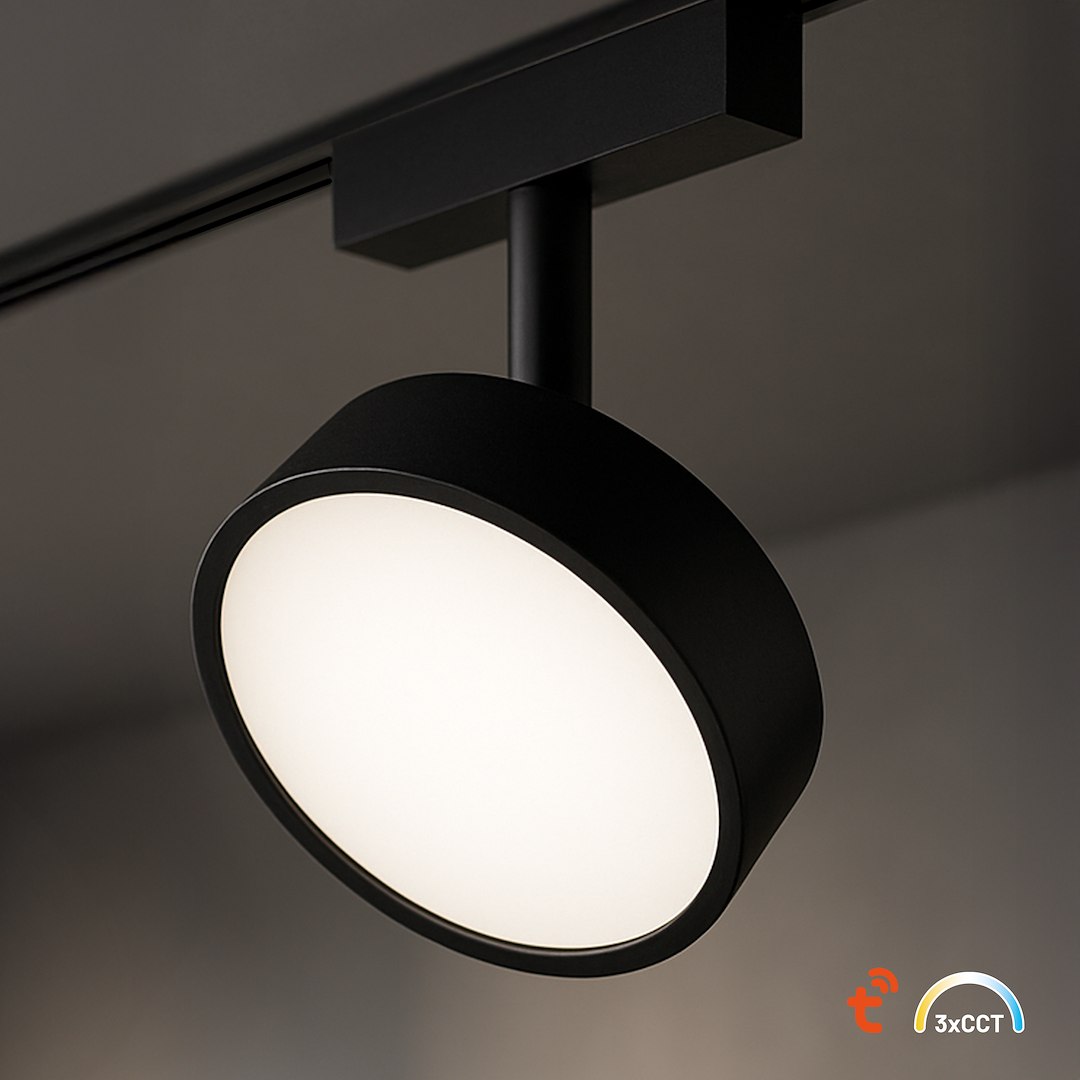 Slim Magnetic Track Czarny 9W LED Tuya CCT 48V Milagro