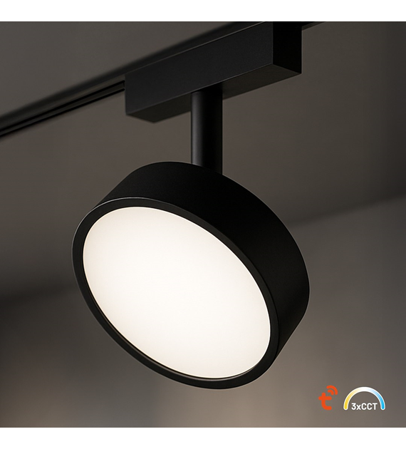 Slim Magnetic Track Czarny 9W LED Tuya CCT 48V