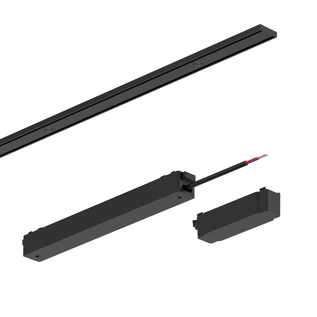 Slim Magnetic Track Czarny zasilacz 200W 48V Milagro — widok produktu