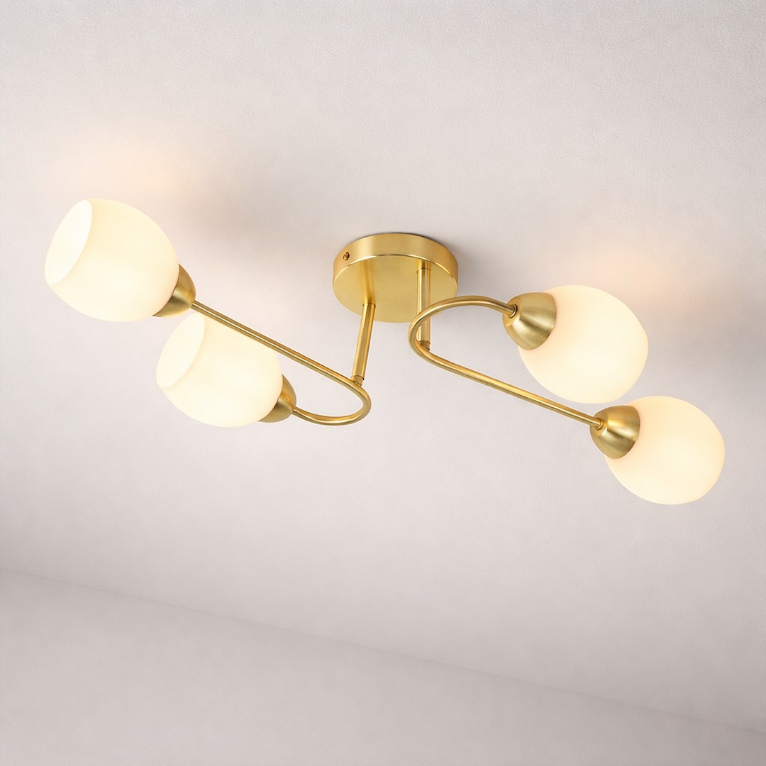 Lampa sufitowa KING 4xE27 Złoty Milagro