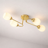 Lampa sufitowa KING GOLD 4xE27