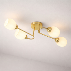 Lampa sufitowa KING GOLD 4xE27