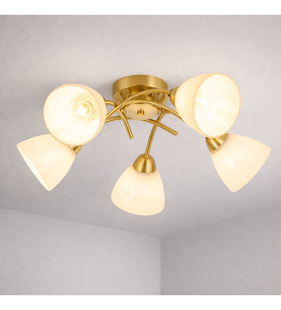 Lampa sufitowa CLARA GOLD 5xE27