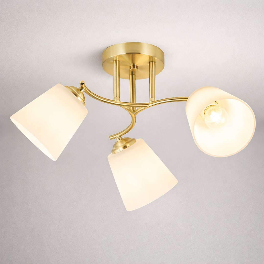 Lampa sufitowa PAFOS GOLD 3xE27 Milagro