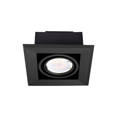 Lampa Podtynkowa Blocco 1x7W GU10 Led Czarny