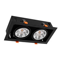 Oprawa Podtynkowa Plaza 2xGU10 AR111 Czarny