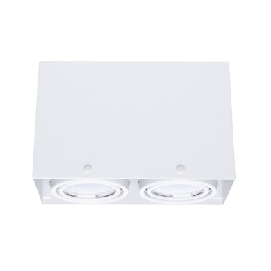 Lampa Sufitowa Blocco Biały 2x7W GU10 Led