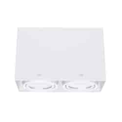 Lampa Sufitowa Blocco Biały 2x7W GU10 Led