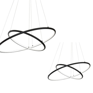 LAMPA WISZĄCA ORION BLACK 53W LED