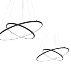 LAMPA WISZĄCA ORION BLACK 53W LED