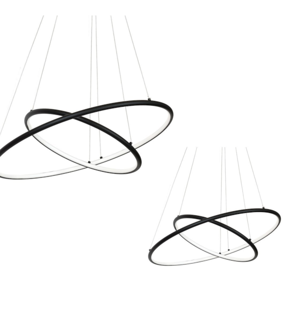 LAMPA WISZĄCA ORION BLACK 53W LED