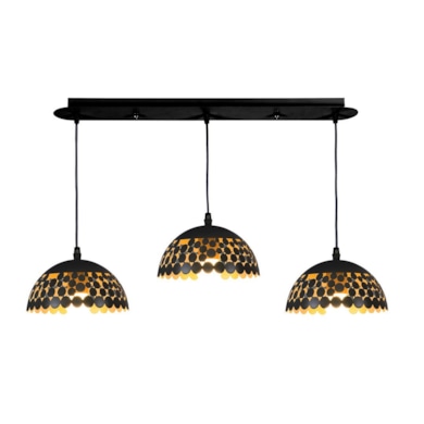 Lampa wisząca LISA BLACK 3xE27