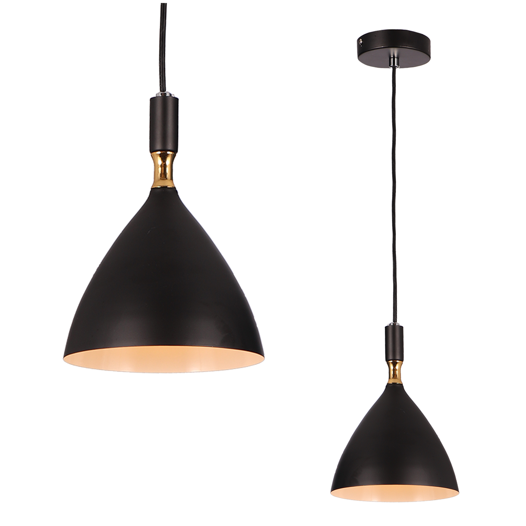 Lampa wisząca OTTO BLACK/GOLD 1xE27