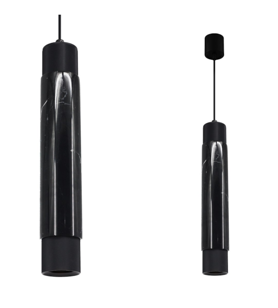 Lampa wisząca MARBLE BLACK 1xGU10