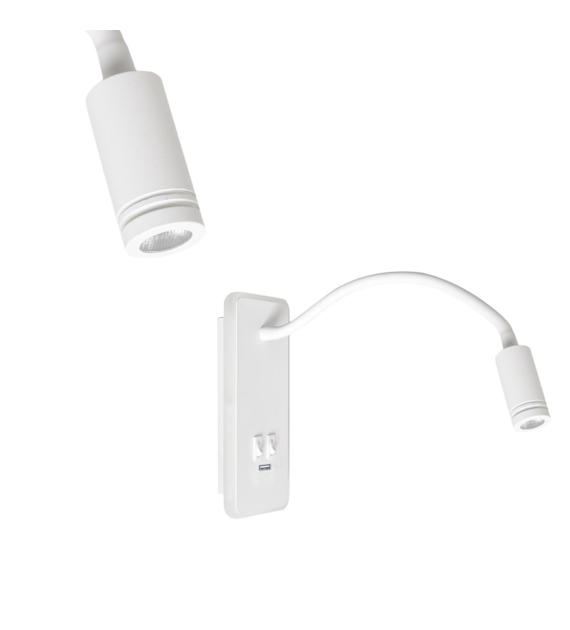 Lampka nocna Base 8W+2W Biały
