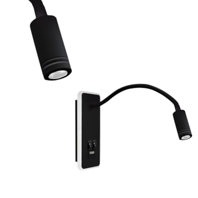 Lampka nocna BASE 8W+2W BLACK