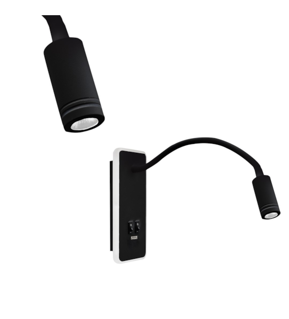 Lampka nocna BASE 8W+2W BLACK
