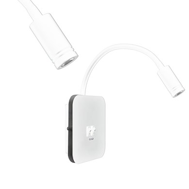 Lampka nocna Base 8W+2W Biały