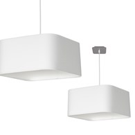 Lampa wisząca Napoli Biały / Chrom 1xE27