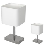 Lampka stołowa Napoli Biały / Chrom 1xE27