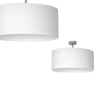 Lampa podsufitowa Casino 1xE27 Biały / Chrom