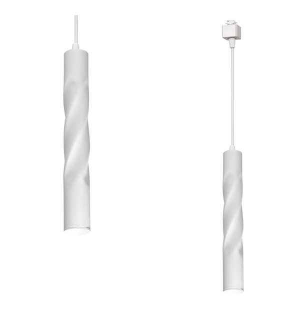 Track Light Pendant Twisted Biały 3W LED