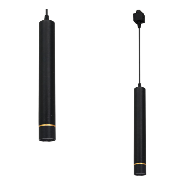 TRACK LIGHT PENDANT BLACK/GOLD 3W LED