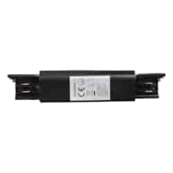 Łącznik Lampy Track Light Czarny 3-obwodowy Typ: Prosty