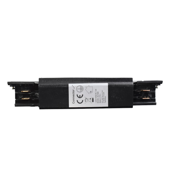 Łącznik Lampy Track Light Czarny 3-obwodowy Typ: Prosty